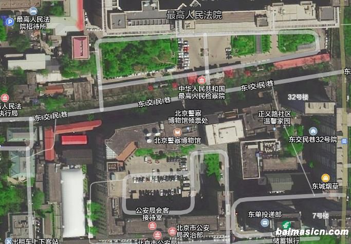 北京警察博物馆卫星地图