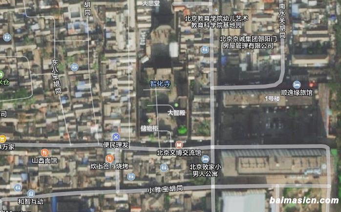 北京智化寺卫星地图